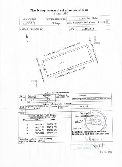 Teren 500 mp Zona Veterani, Constanta Ideal pentru constructie - 1