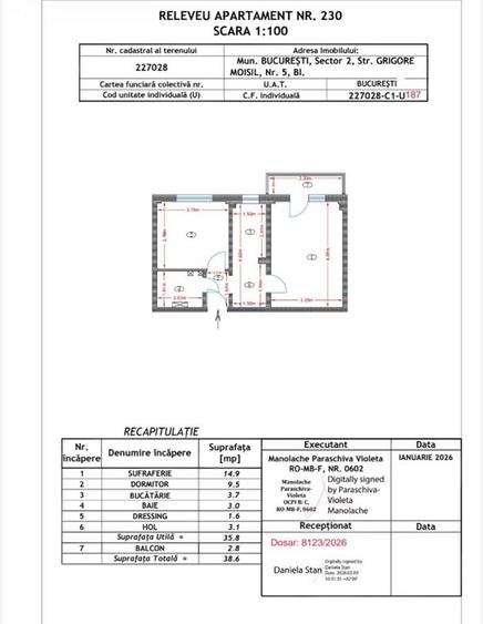Apartament cu 2 camere decomandat în Lacul Tei