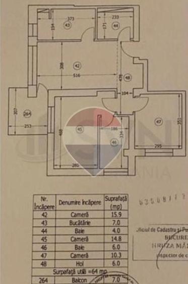 Apartament cu 3 camere semidecomandat, mobilat în Pipera
