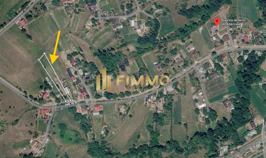 Teren Construcții intravilan de 1750 mp, în Adâncata