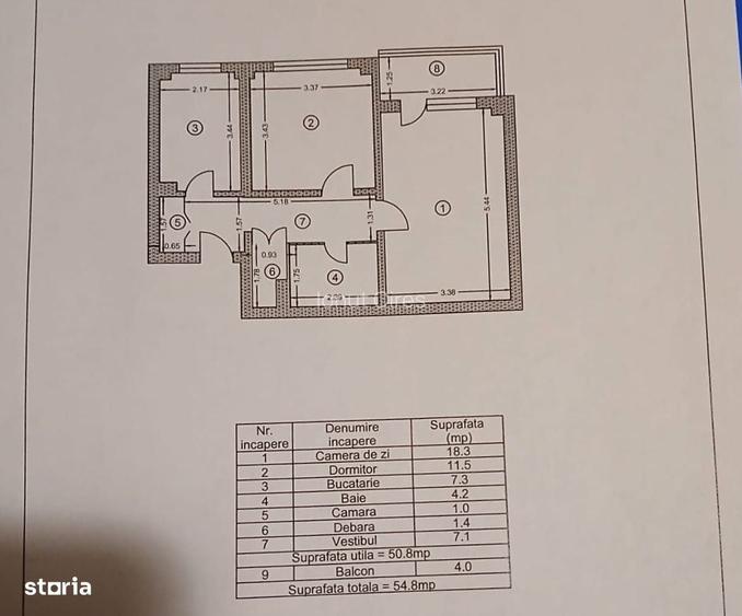 Apartament 2 camere decomandat - zona Rahova
