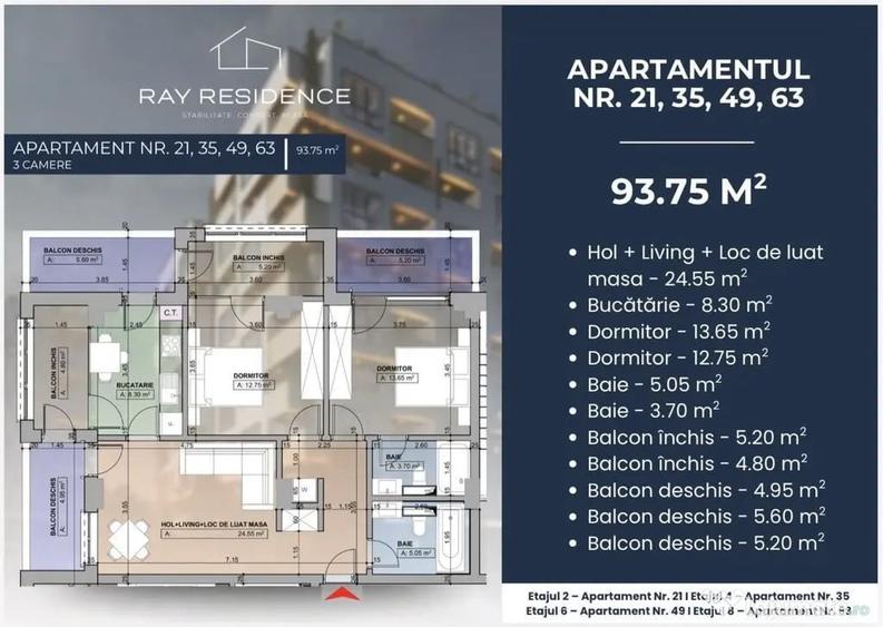 Complex Ray Residence - 3 camere - 1