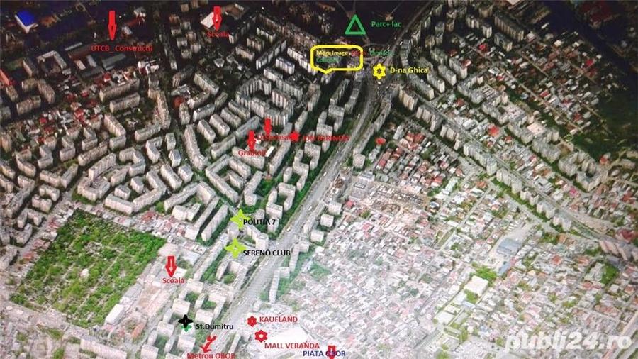 Apartament cu 3 camere semidecomandat în Central