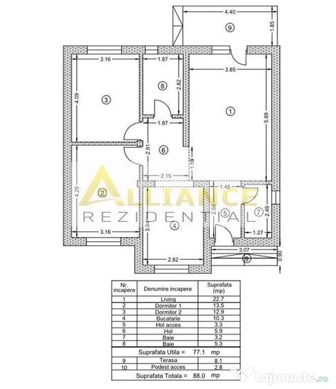 Casa individuala || 3 camere || teren 350 mp - 3