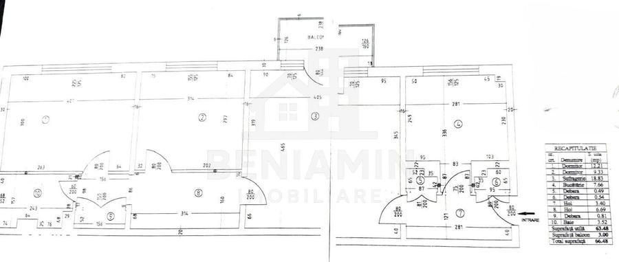 Apartament cu 3 camere în Rovine