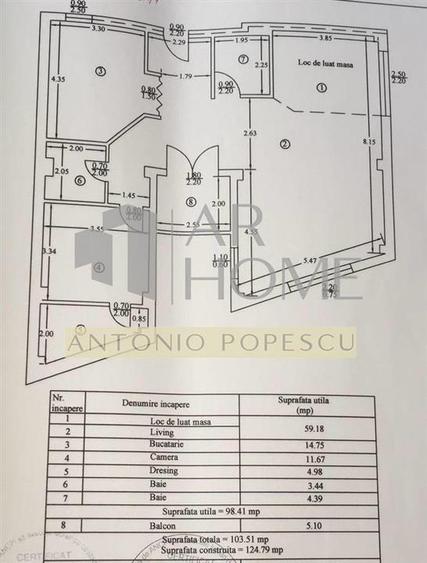 Apartament cu 3 camere decomandat, mobilat în Ultracentral
