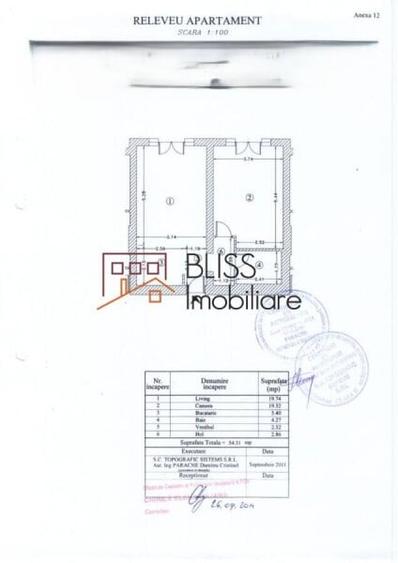 Apartament cu 2 camere semidecomandat în Pipera