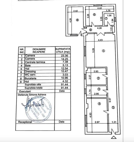 Apartament cu 3 camere semidecomandat în Chitila
