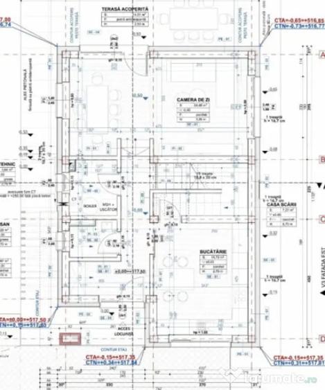 Casă cu 5 camere cu Teren 702 Mp în Chinteni