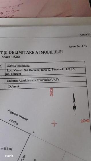 Teren de 500 mp, în Vărăști