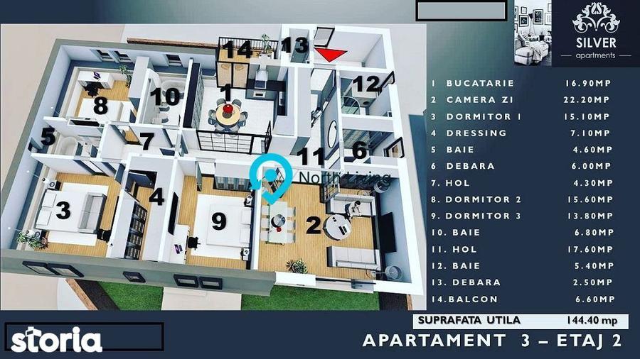 Apartament cu 4 camere decomandat în Alba Iulia