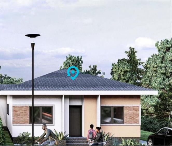 Casă individuală cu 4 camere cu Canalizare în Tunari