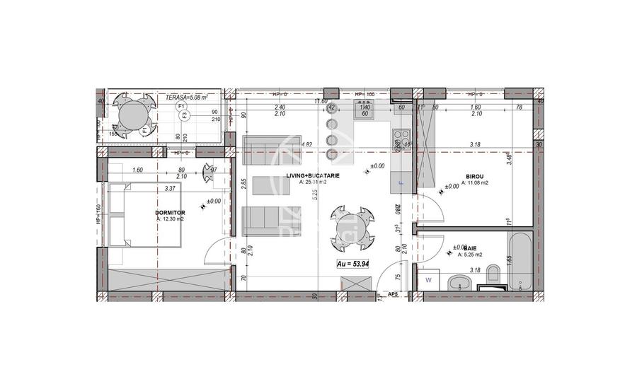 Apartament cu 3 camere decomandat în Exterior Vest