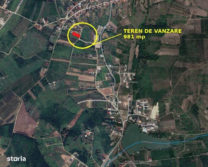 Teren de 981 mp, în Săldăbagiu de Munte