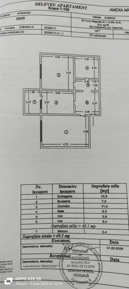 Apartament cu 2 camere decomandat în Central
