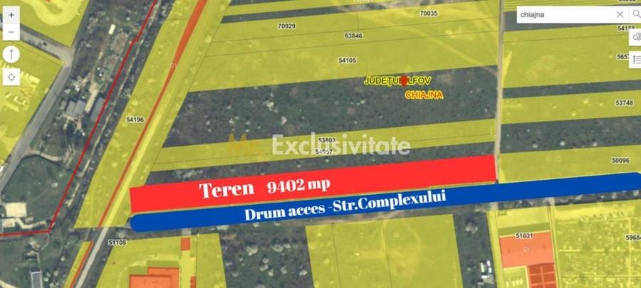 Teren de 9402 mp, în Chiajna