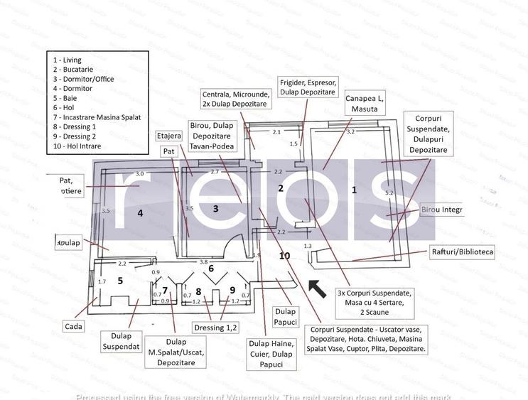 Apartament cu 3 camere decomandat în Titan