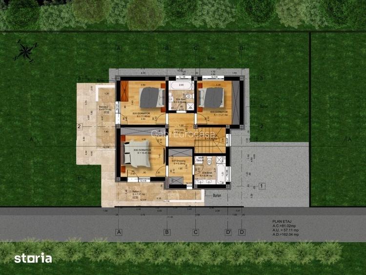 Vila P+1 Moderna ?tefanesti (Valea Mare) | 4 Dormitoare, 3 Bai |