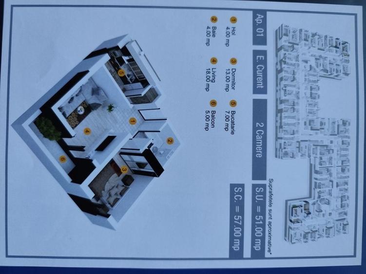 Apartament 2 camere + parcare. Pollux, Chiajna - 5