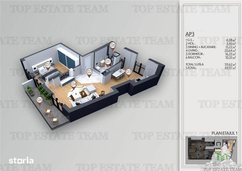 Apartament 2 camere de vanzare in zona Bucur Obor - 3