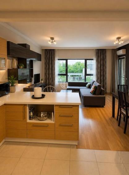 Apartament cu 2 camere semidecomandat, mobilat în Lacul Tei