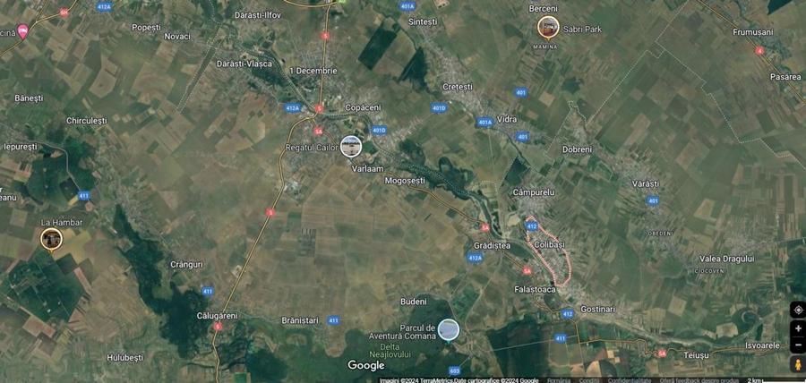 Teren agricol intravilan de 3908 mp, în Colibași