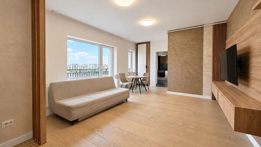 Apartament cu 2 camere semidecomandat, mobilat în Tractorul