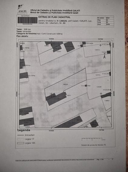 Teren de 510 mp, în Exterior Vest