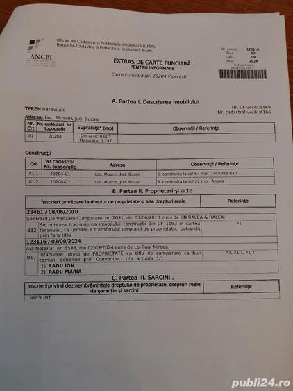 Teren de 6000 mp, în Viperești