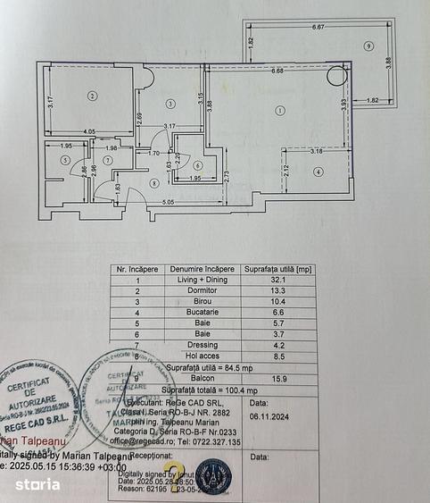 Apartament cu 3 camere în Floreasca