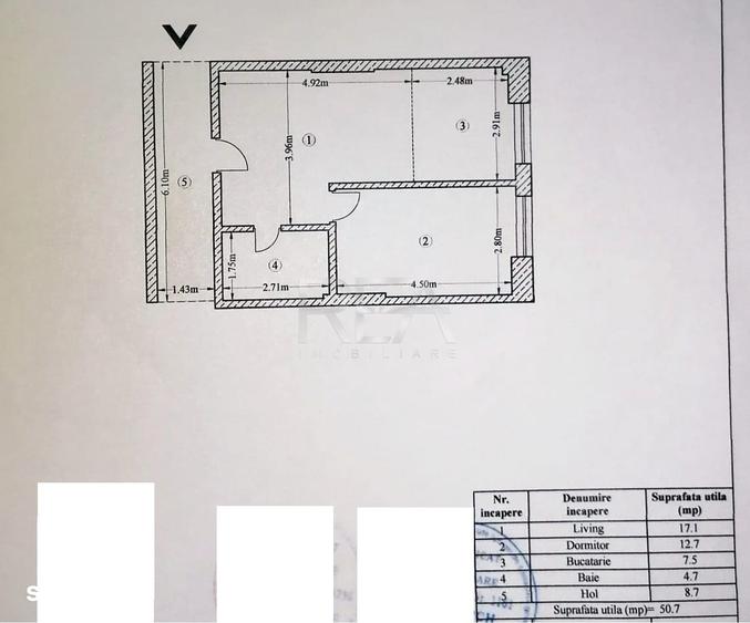 Apartament cu 2 camere semidecomandat în Vitan
