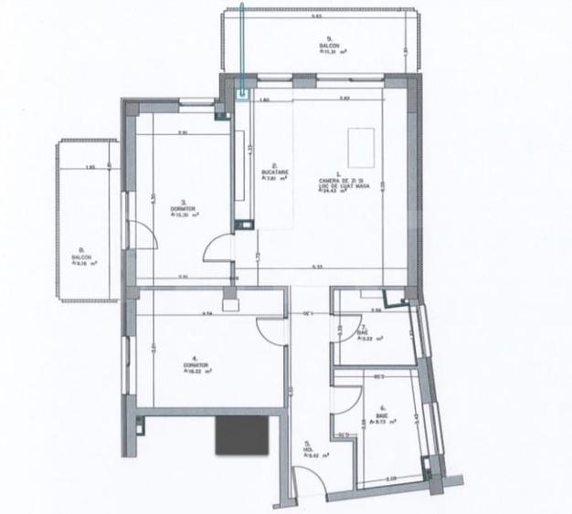 Apartament nou cu 3 camere | 86,8 mp utili | Aproape de Piața Cipariu - 9
