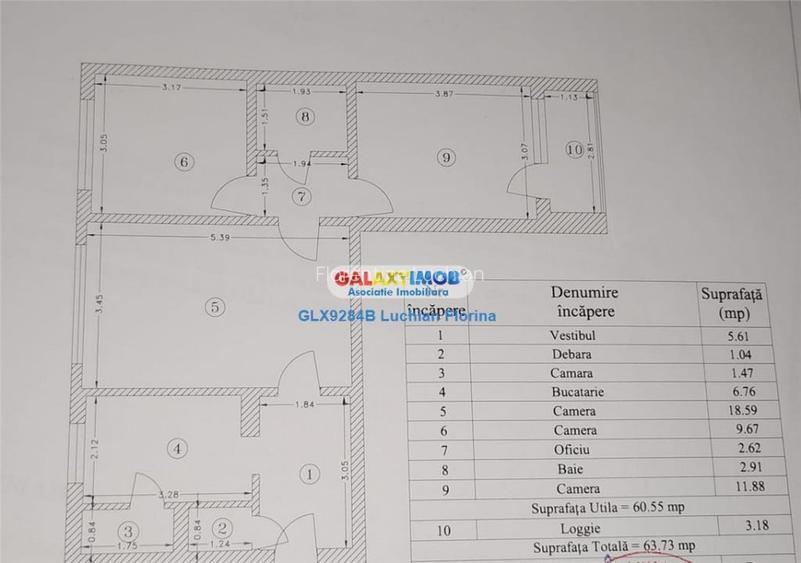Apartament 3 camere, etaj 1, bloc reabilitat I Drumul Tabere