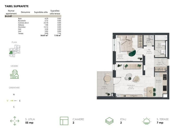2 camere premium, Pădurea Verde – 0% comision - 14