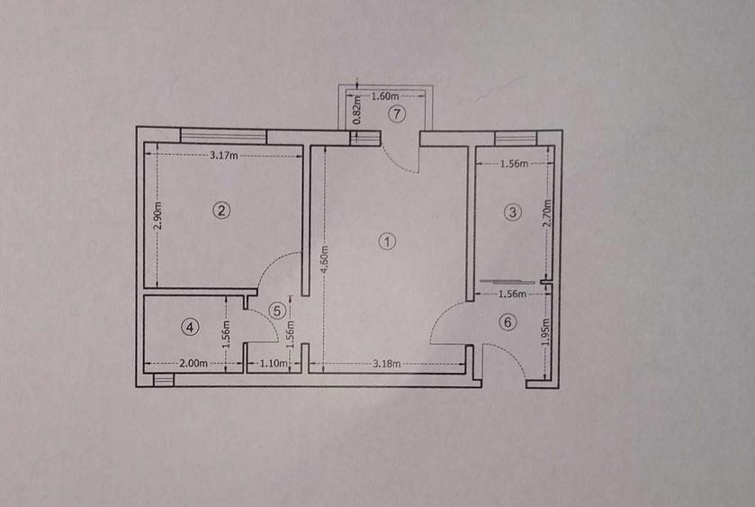 Apartament cu 2 camere semidecomandat în Berceni