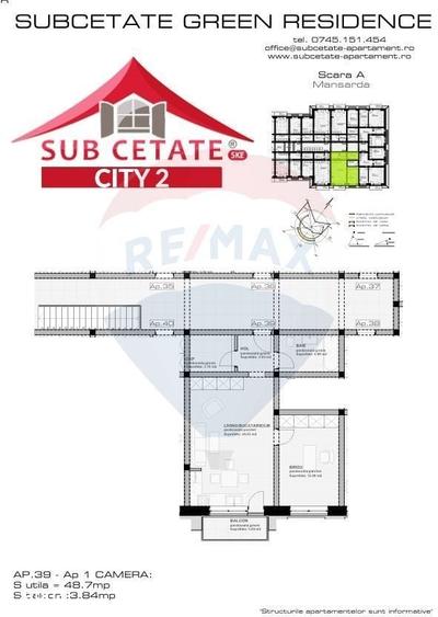 Apartament cu 2 camere în Central