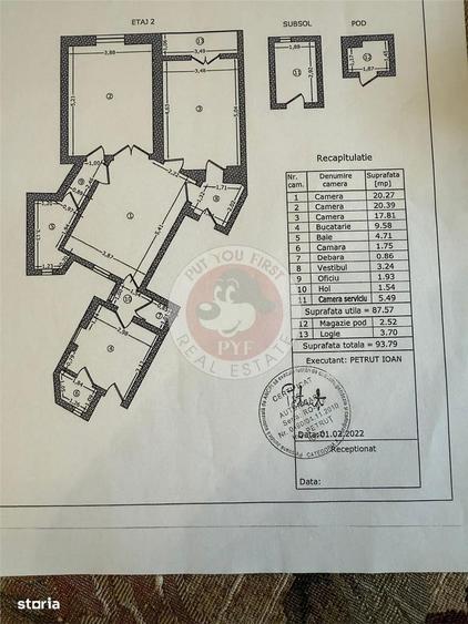 Apartament cu 3 camere decomandat în Romană