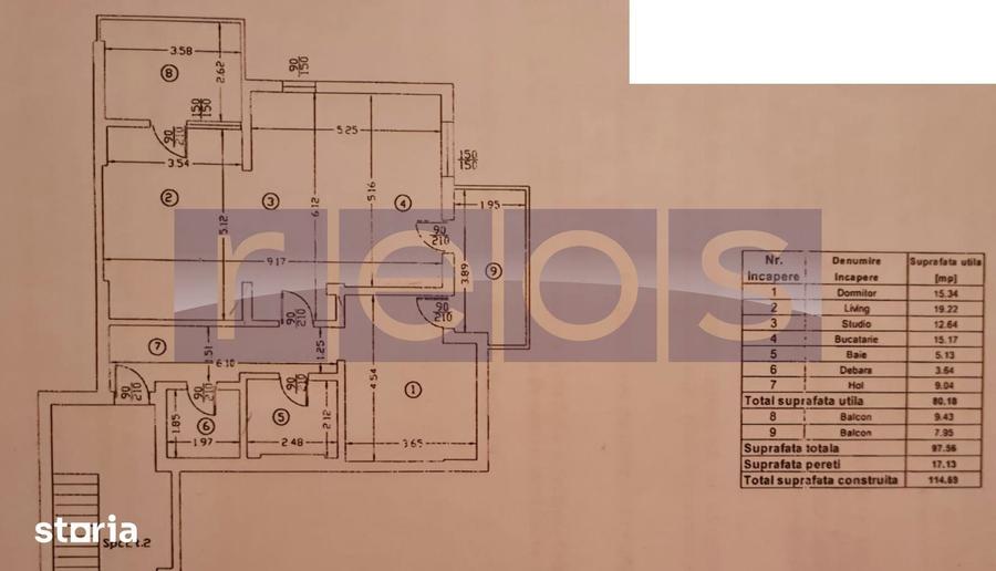 Apartament 3 camere | 97,5 mp | 2 balcoane | Cartier Latin - 4