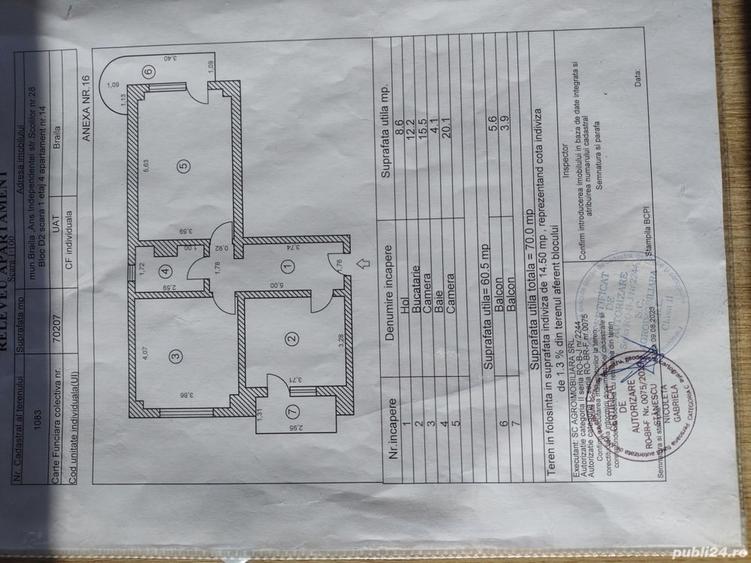 Apartament cu 2 camere în Școlilor