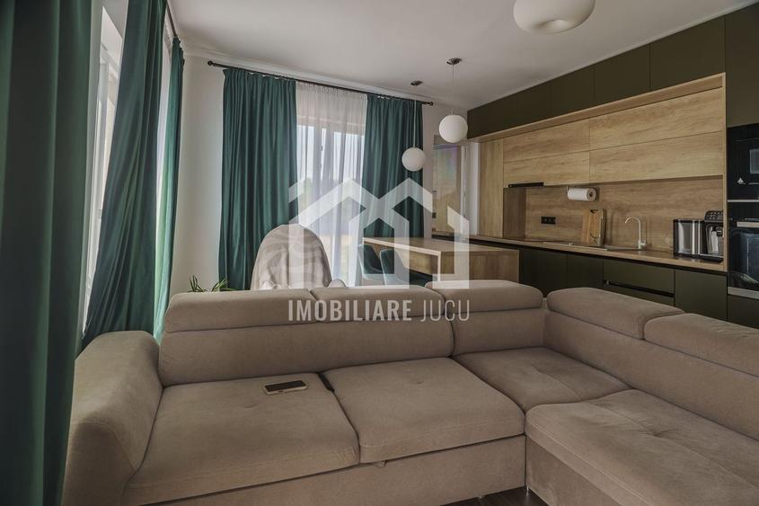 Apartament cu 2 camere semidecomandat, mobilat în Jucu de Sus