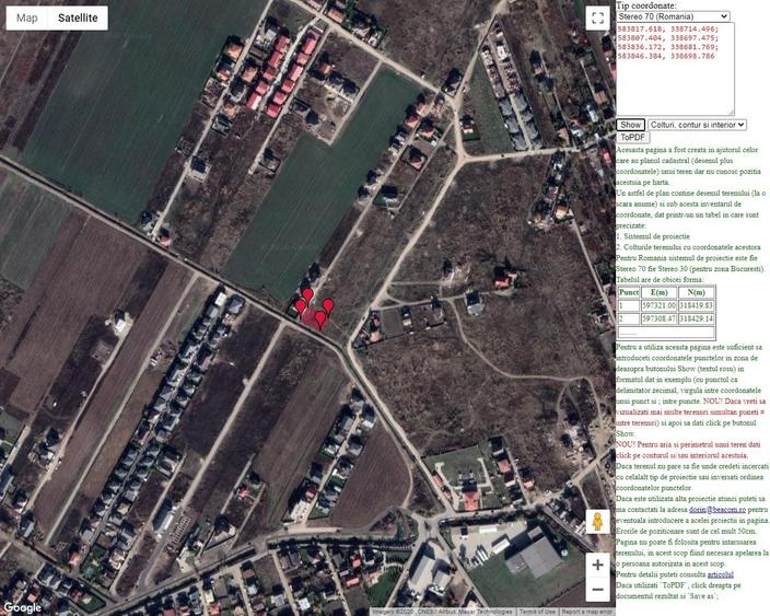 Teren Construcții intravilan de 650 mp, în Otopeni