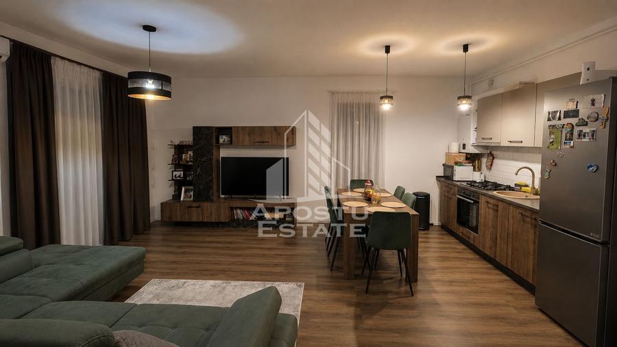 Apartament cu 2 camere semidecomandat, mobilat în Giroc