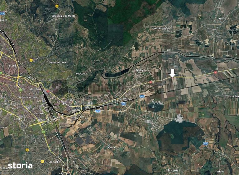 Teren de 10000 mp, în Oșorhei
