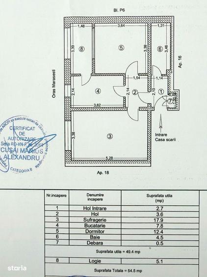 Exclusivitate - 2 camere Marasesti 21.000 Euro, comision 0% - 9