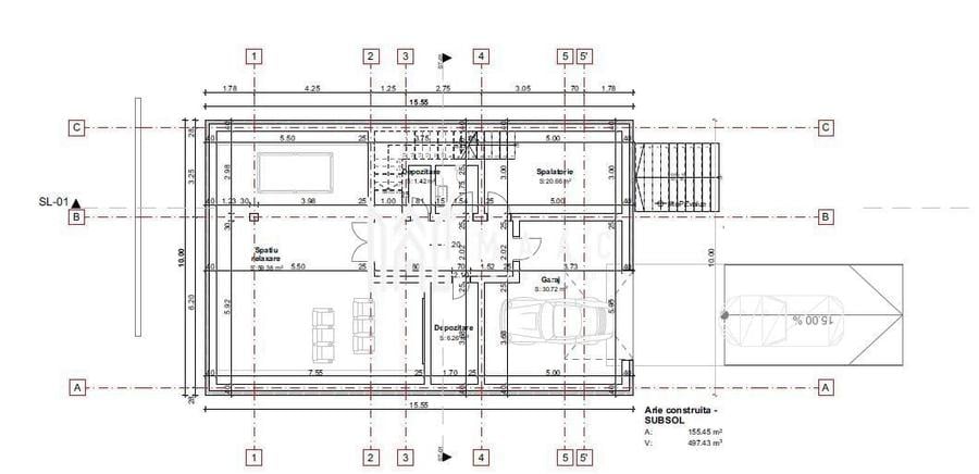 Casă cu 5 camere cu Teren 650 Mp în Exterior Vest
