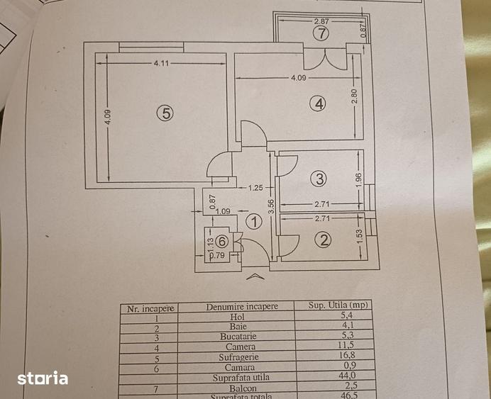 Apartament cu 2 camere decomandat în Tătărași