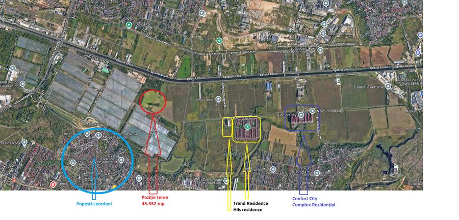 Teren Construcții intravilan de 45552 mp, în Splaiul Unirii