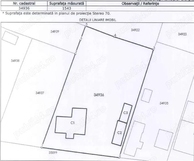 Casă individuală cu 3 camere cu Teren 1543 Mp în Giurgița