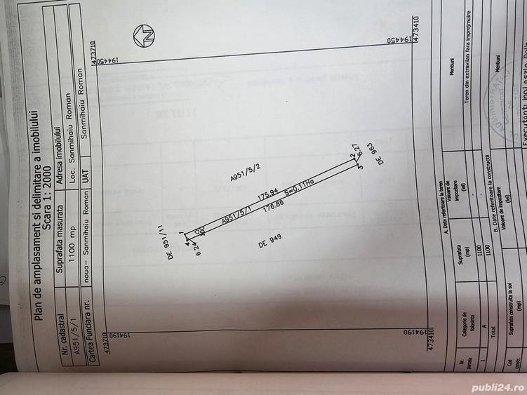 Teren de 1400 mp, în Sânmihaiu Român