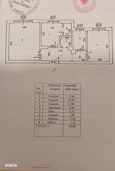 Apartament cu 2 camere decomandat în 13 Septembrie